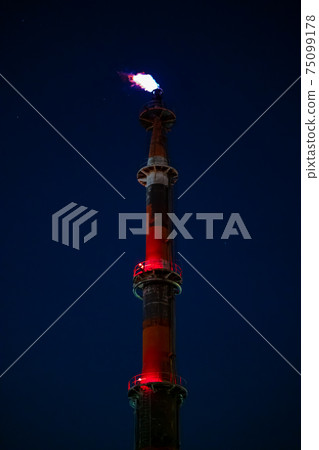 Factory night view industrial zone Keihin industrial zone Tokyo Bay midnight chemical drive date night view light street light afternoon Factory night view industrial zone Keihin industrial zone Tokyo Bay midnight chemical drive date night view light street light afternoon 75099178