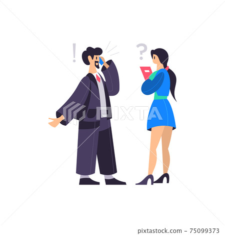 Business Coworkers Interaction Composition Business Coworkers Interaction Composition 75099373