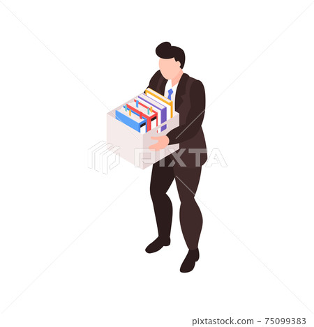 Office Worker Fired Composition - Stock Illustration [75099383] - PIXTA