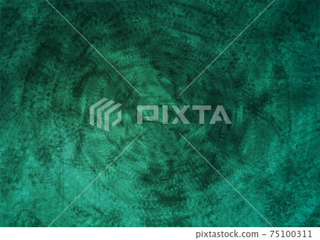 Bright green grunge textural concrete wall background 75100311