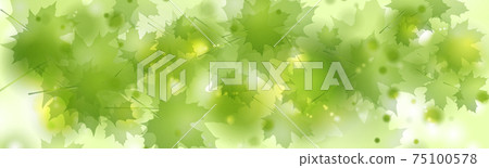 Abstract green leaves shiny summer background 75100578