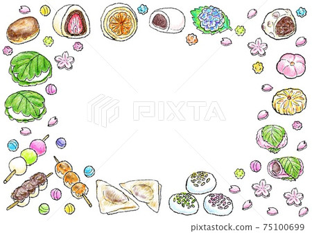 Various Japanese sweets 75100699