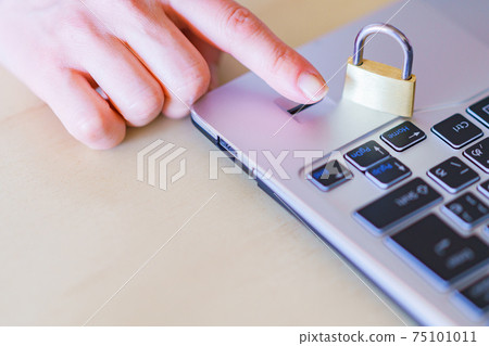 指紋認證生物認證登錄[安全圖像] 75101011