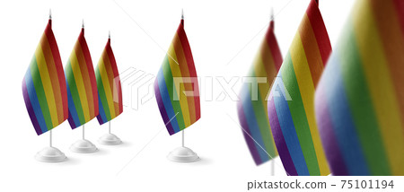 Set of lgbt national flags on a white background Set of lgbt national flags on a white background 75101194