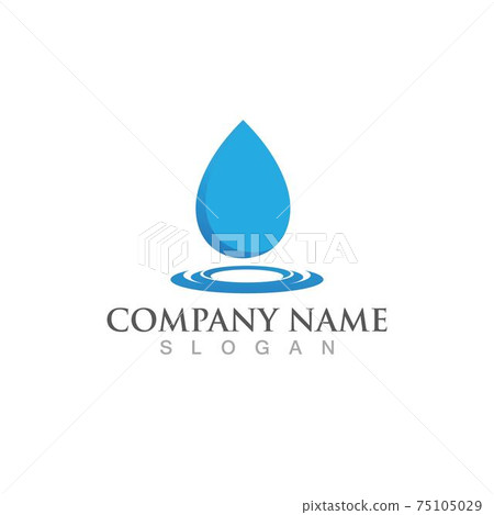 Water drop Logo Template vector 75105029