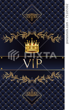 Vectors VIP card. Gold card with the crown of... - Stock Illustration ...
