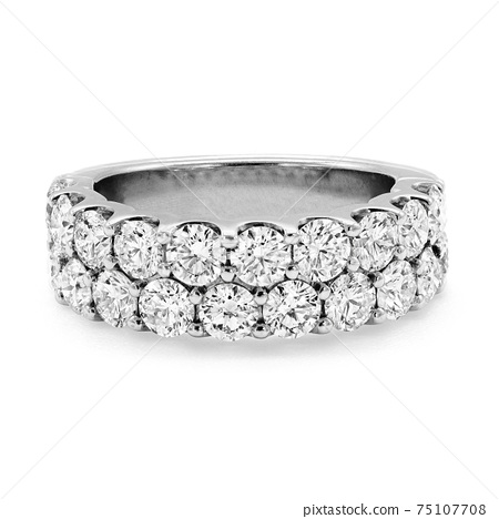 two row diamond ring