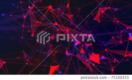3d rendered illustration of Abstract netwok connection 3d rendered illustration of Abstract netwok connection 75108353