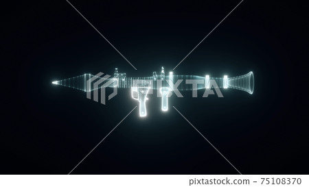 3d rendered illustration of anti tank rocket launcher weapon 3d rendered illustration of anti tank rocket launcher weapon 75108370
