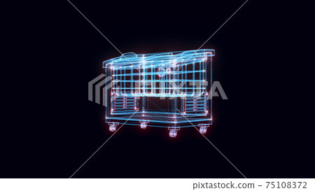 3d rendered illustration of Blank ice cream freezer Store fridge clean refrigerator hologram 3d rendered illustration of Blank ice cream freezer Store fridge clean refrigerator hologram 75108372