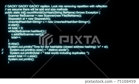 3d rendered illustration of Java Coding 01 3d rendered illustration of Java Coding 01 75108459