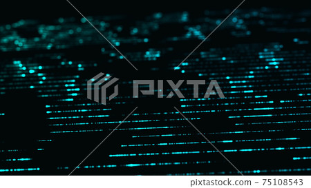 3d rendered illustration of Abstract and Futuristic Blue Rotating Lines 3d rendered illustration of Abstract and Futuristic Blue Rotating Lines 75108543