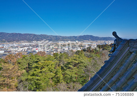 [Landscape from Iga Ueno Castle] Uenomarunouchi, Iga City, Mie Prefecture 75108880