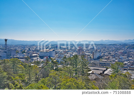 [Landscape from Iga Ueno Castle] Uenomarunouchi, Iga City, Mie Prefecture 75108888