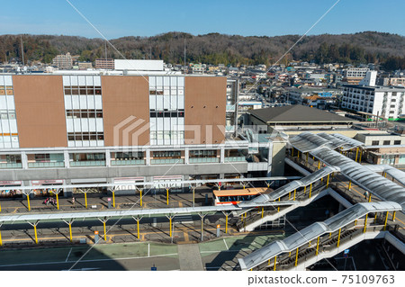Scenery in front of JR Sanda Station in Sanda City, Hyogo Prefecture 75109763
