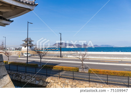 高松港風景（香川縣高松市） 75109947