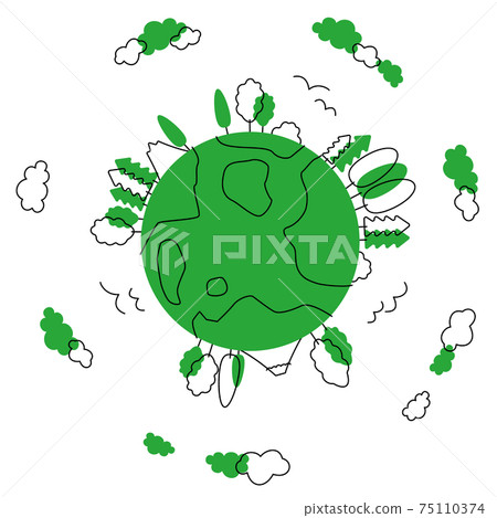 SDGs: Image illustration of Goal 15 "Let's protect the richness of the land". 75110374