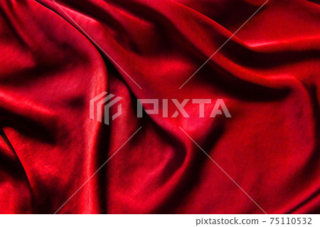 Red soft cloth background material - Stock Illustration [75110532] - PIXTA