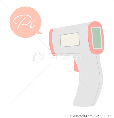 Non-contact thermometer, infrared thermometer, cooking thermometer [Vector illustration material] 75112052