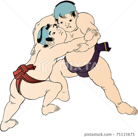 Ukiyo-e Sumo wrestler Part 29 75115675