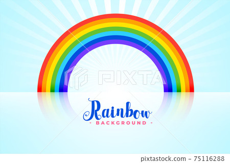 arched rainbow background with reflections arched rainbow background with reflections 75116288