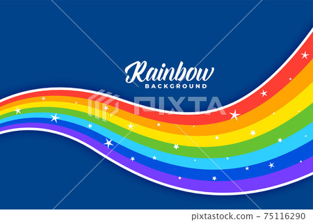 wavy colorful rainbow background design wavy colorful rainbow background design 75116290