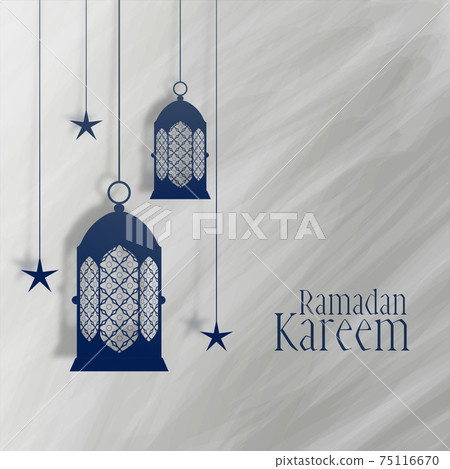 ramadan kareem lantern and star decoration background ramadan kareem lantern and star decoration background 75116670