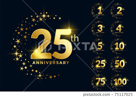 golden anniversay premium emblem set 75117025