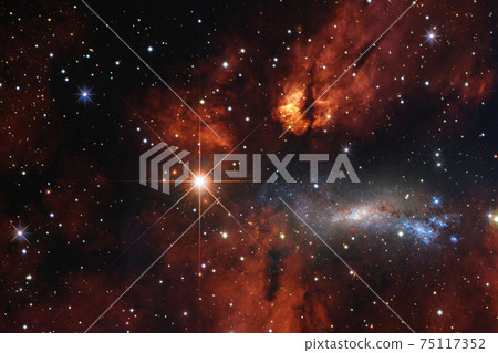 Endless universe. Elements of this image furnished by NASA. 75117352