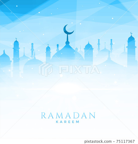 beautiful mosque illustration for ramadan kareem 75117367