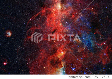 Endless universe. Elements of this image furnished by NASA. 75117403