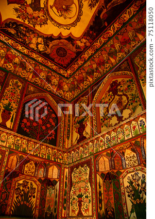 Walls and ceilings of Azerbaijan's World Heritage Site Shekihan Palace 75118050