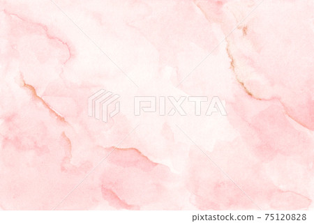 Watercolor background texture soft pink and gold. 75120828