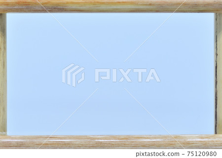 Outer frame background with Japanese pampas grass culm (stem) 75120980