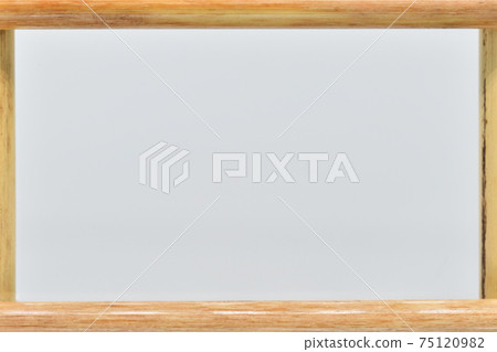 Outer frame background with Japanese pampas grass culm (stem) 75120982