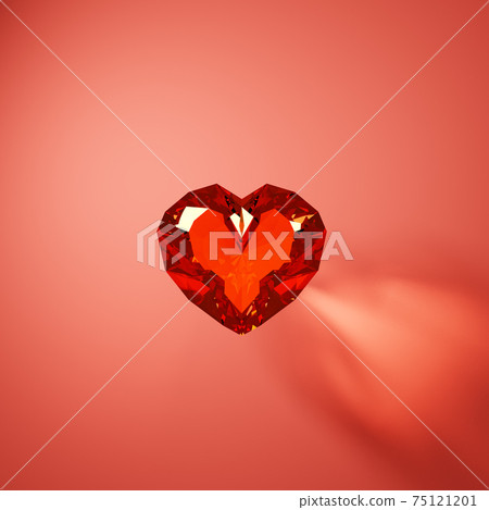 Beautiful jewel heart illustration Beautiful jewel heart illustration 75121201