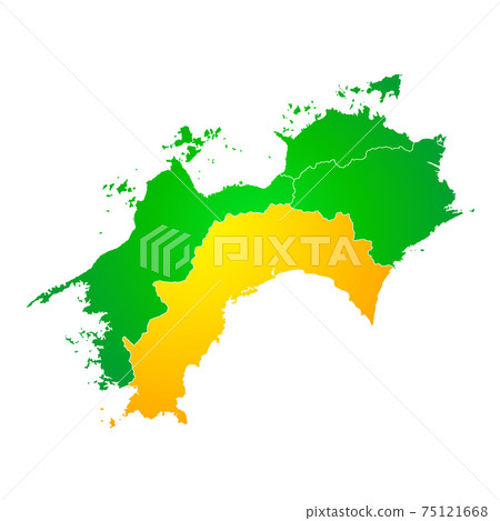 Kochi Prefecture and Shikoku complete map Kochi Prefecture and Shikoku complete map 75121668