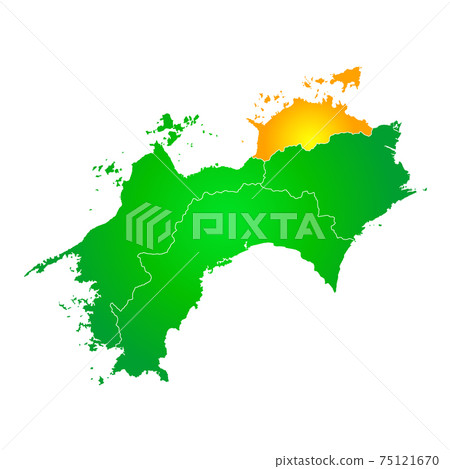 Kagawa Prefecture and Shikoku complete map Kagawa Prefecture and Shikoku complete map 75121670