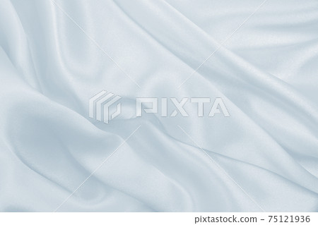 Smooth elegant grey silk or satin luxury cloth as wedding background. Luxurious background design 75121936