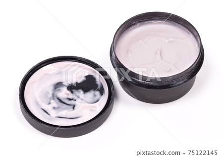 Creamy pink lotion isolated 75122145