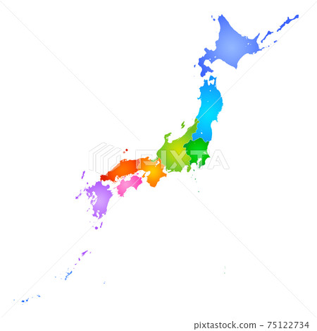 日本地圖 日本地圖 75122734