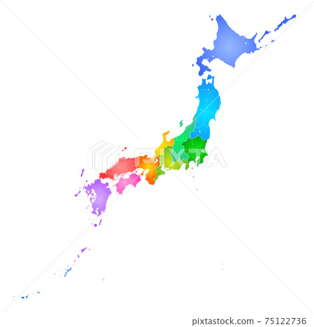 Map of Japan  75122736