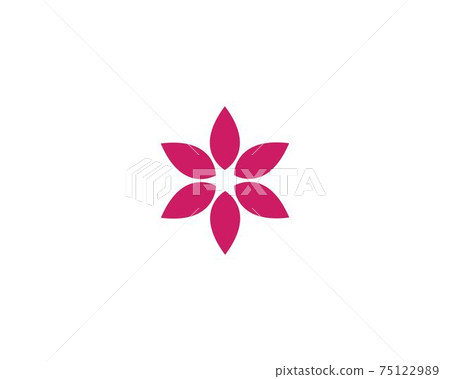 flowers logo Template 75122989