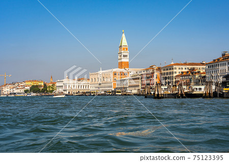 Campanile di San Marco in a summer day in Venice 75123395
