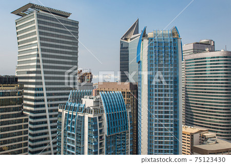 Modern buildings at business center Makati city, Philippines Modern buildings at business center Makati city, Philippines 75123430