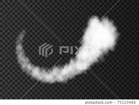 Smoke from space rocket launch isolated on... - Stock Illustration ...