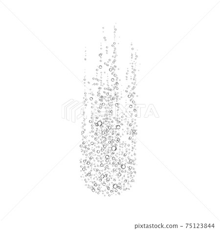Effervescent soluble tablet bubbles in water. Effervescent soluble tablet bubbles in water. 75123844