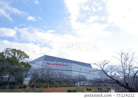 Arena seen from the bridge of the Yamazaki Stock Photo