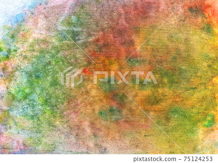 abstract textural background with green, yellow and red paint paint spots, strokes abstract textural background with green, yellow and red paint paint spots, strokes 75124253