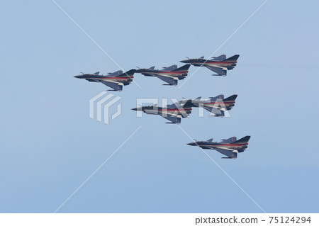 Chinese Air Force J-10 August 1st Delta Formation 75124294